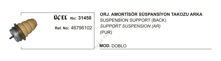 SÜSPANSİYON TAKOZU ARKA ORJİNAL 31450 DOBLO 46796102