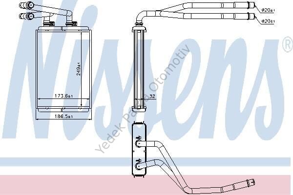 KALORİFER RADYATÖRÜ 346840 EXPERT-III JUMPY-III SCUDO-III C8 P807 2.0HDI 16V 1.6