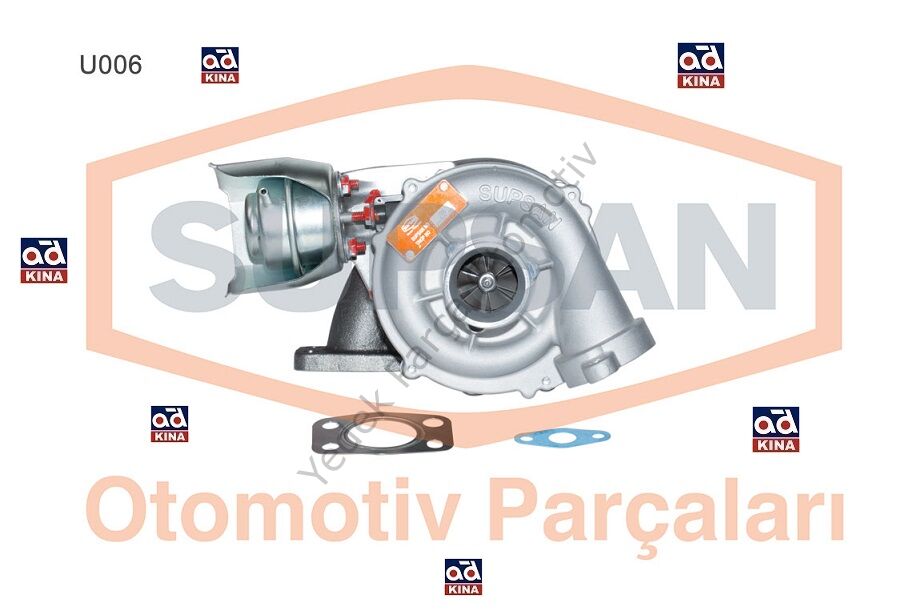 TURBO KOMPLE U006 P206 P307 P406 1.6HDI FOCUS 1.6 TDCI 16V 110PS