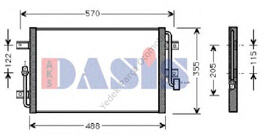 KLİMA RADYATÖRÜ 010ABC030 ALBEA 1.2 1.6 (445X350X16)