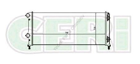 RADYATÖR 0137011AB DOBLO 1.3 JTD 1.9 JTD 1 SIRA ALB SİSTEM