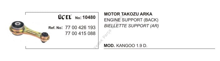 MOTOR TAKOZU ARKA 10480 KANGO 1.9D 7700426193 7700415088