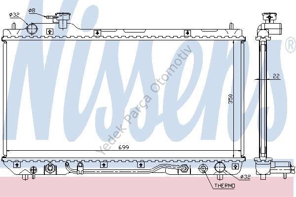 RADYATÖR 342185 RAV4-I 2.0 4WD 94 00 BRAZING AT