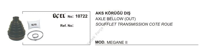 AKS KÖRÜĞÜ DIŞ 10722 MEGANE-II DACIA LOGAN 7701209242 6001547699