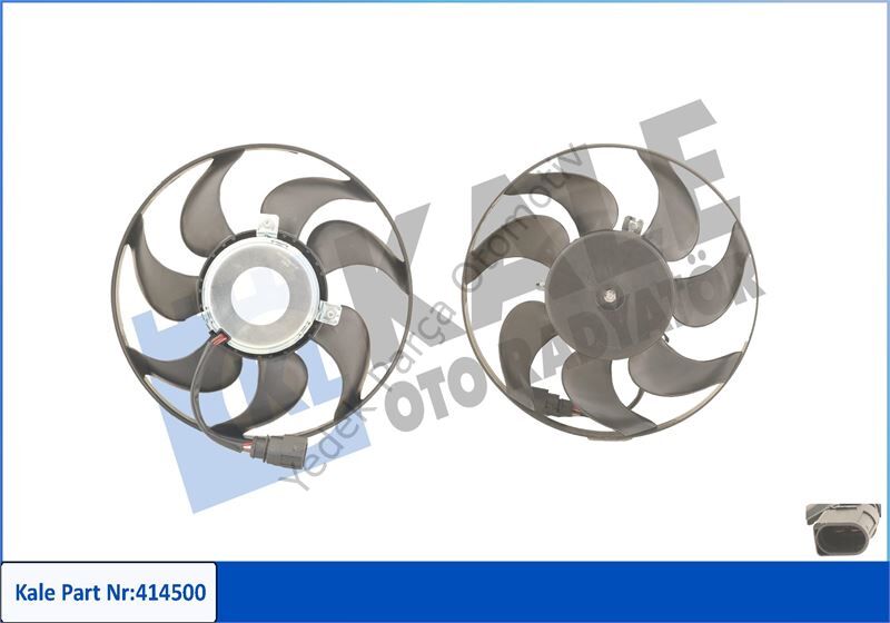 FAN MOTORU SAĞ 414500 CADDY-III GOLF V VI PLUS JETTA-III IV PASSAT SCIROCCO