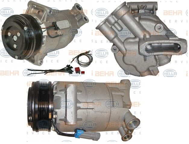 KLİMA KOMPRESÖRÜ 8FK351135801 ASTRA-H 1.6 (Z16XEP) TWINPORT (105MM) **