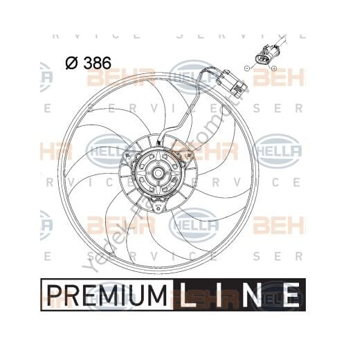FAN MOTORU 8EW351034431 CORSA-C 1.2 1.4