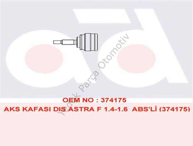 AKS KAFASI DIŞ 302069 ASTRA-F 1.4 1.6 ABSLİ
