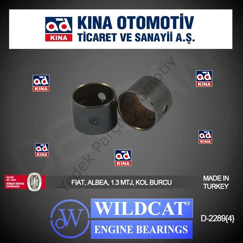 PİSTON KOL BURCU TAKIM 4044STD PALIO 1.3 JTD CORSA-C 1.3 CDTI
