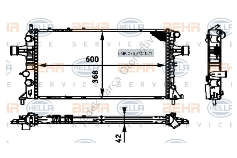 RADYATÖR 8MK376713021 ASTRA-G (X17DTH)