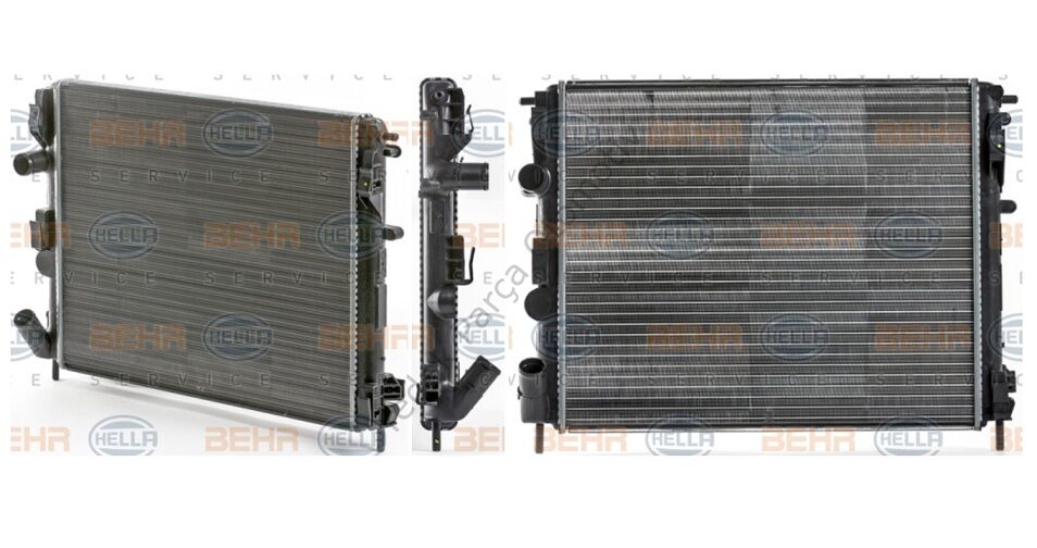 RADYATÖR CR35000S 8MK376700574 CLIO-II KANGO (98-01) LOGAN 1.5 DCI (480x415x28)