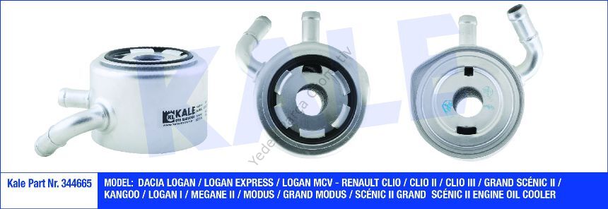 YAĞ SOĞUTUCUSU 344665 KANGO CLIO-II MEGANE-II 1.5 DCI K9K 85BG