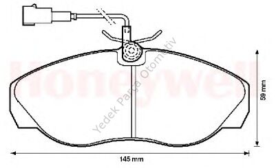 DİSK BALATA ÖN 573060B BOXER JUMPER 1.4 TON