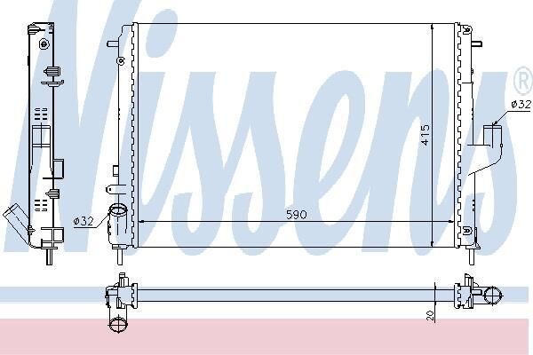 Logan 2 Sandero 2 Motor Su Radyatörü 1.5 Dci K9K 2013 2020 214100598R Kale