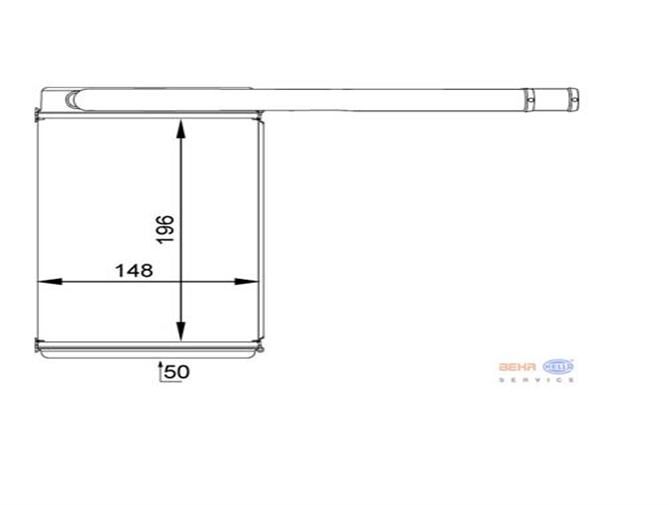 KALORİFER RADYATÖRÜ 346540 FIESTA V 01>08 FUSION 01>12 MAZDA 2 MAZDA 121 (BRAZIN
