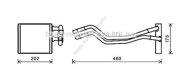 KALORİFER RADYATÖRÜ 346545 FIESTA VI 08-> (BRAZING)