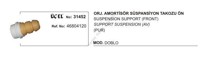 SÜSPANSİYON TAKOZU ÖN 31452 ORJİNAL DOBLO 46804120