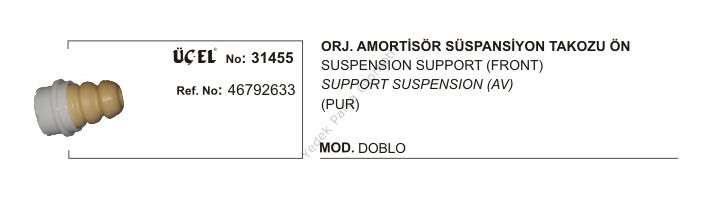 SÜSPANSİYON TAKOZU ÖN 31455 ORJİNAL DOBLO 46792633
