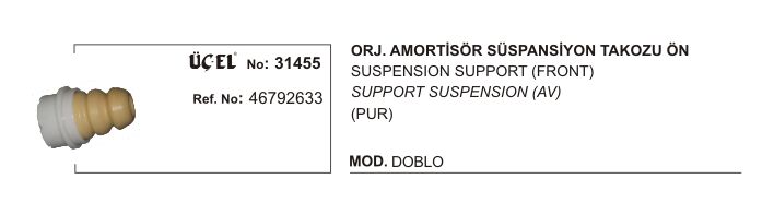 SÜSPANSİYON TAKOZU ÖN 31455 ORJİNAL DOBLO 46792633