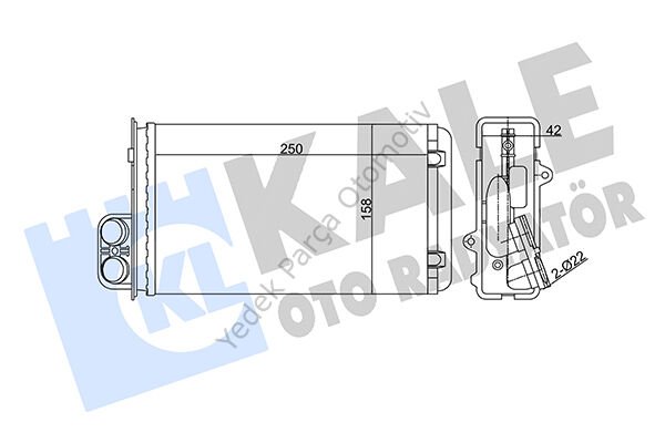 KALORİFER RADYATÖRÜ 346725 MEGANE (97 99) SCENIC (01 03) 1.4 1.6 1.9 2.0 16V