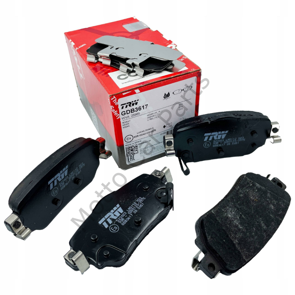 TRW Arka Balata GDB 3617 / Arka Balata / Qashqai Arka Balata / Kadjar Arka Balata / X-Trail Arka Balata