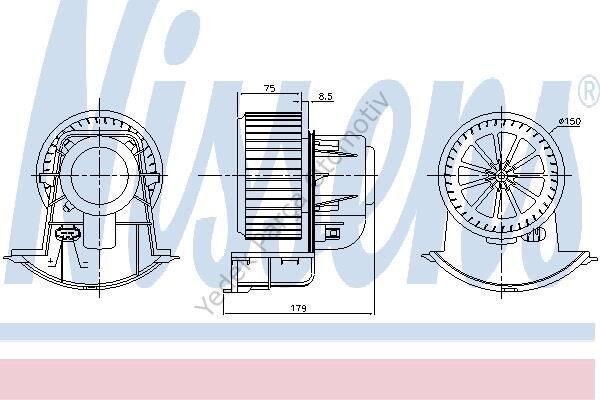 KALORİFER MOTORU 346945 TRANSPORTER T5