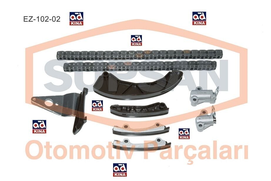 ZİNCİR SETİ EZ10202 ACCENT ERA GETZ 1.5 CRDI-16V (D4FA) YM (9PARÇA PİMLİ TİP)