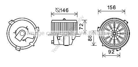 KALORİFER MOTORU 347050 PUNTO LANCIA