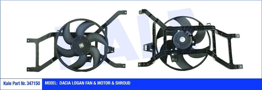 Logan 1 Sandero 1 Fan Motoru + Pervane Davlunbazlı 214817807R Kale