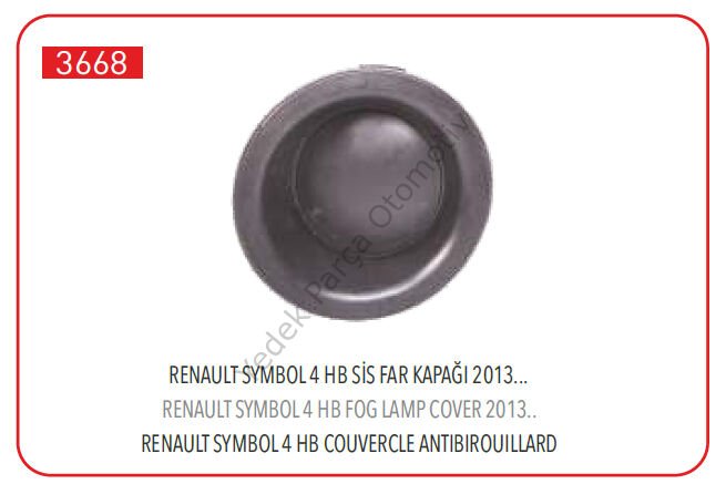 SİS FAR YERİ KAPAĞI TAKIMI 3668 CLIO-IV