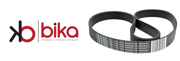 Clio 3 Modus Alternatör  Kayışı 1.2 16 D4F 7Pk1035 8200830196 Renault Mais