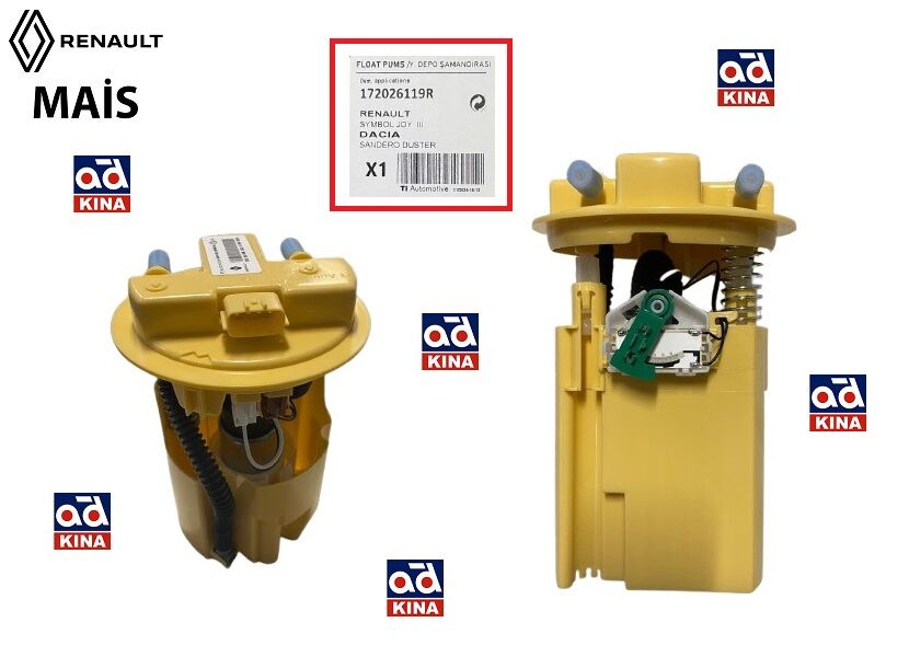 Clio 2 Symbol Logan 2 Sandero 2 Yakıt Depo Mazot Şamandırası 2013 2020 172026119R Renault Orijinal