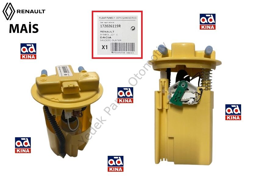 DEPO ŞAMANDIRASI 172026119R DUSTER LOGAN II SANDERO II