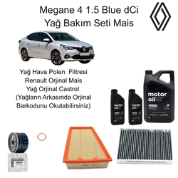 MEGANE 4 (IV) 1.5 BLUE DCI YAĞ BAKIM SETİ ORJİNAL MAİS