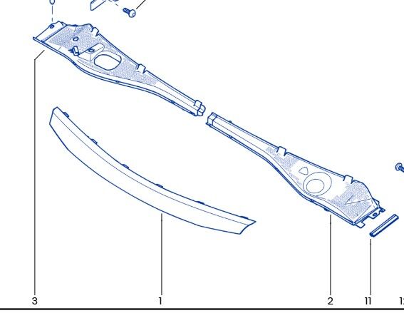 Sandero 1 Ön Üst Panjur 2008 2012 8200763571 Renault Orjinal