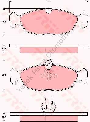 DİSK BALATA ARKA GDB1569 JAGUAR XK8