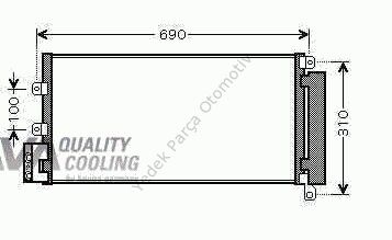KLİMA RADYATÖRÜ 010ABC060 LINEA 1.3 JTD