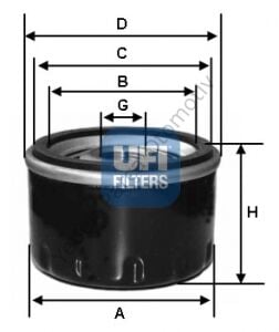 YAĞ FİLTRESİ 2329900 ASTRA-G-H CRUZE 1.6 16V VECTRA-C 1.4-1.6-2.0 16V CORSA-C
