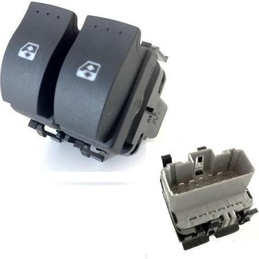 Megane 2 Sol Cam Açma Butonu Düğmesi Çiftli 2003 2010 8200315042 Renault Mais