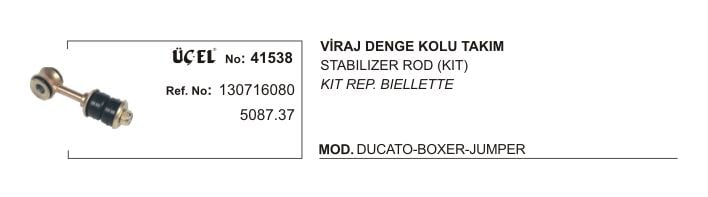 ZROT TAKIM 41538 DUCATO BOXER JUMPER