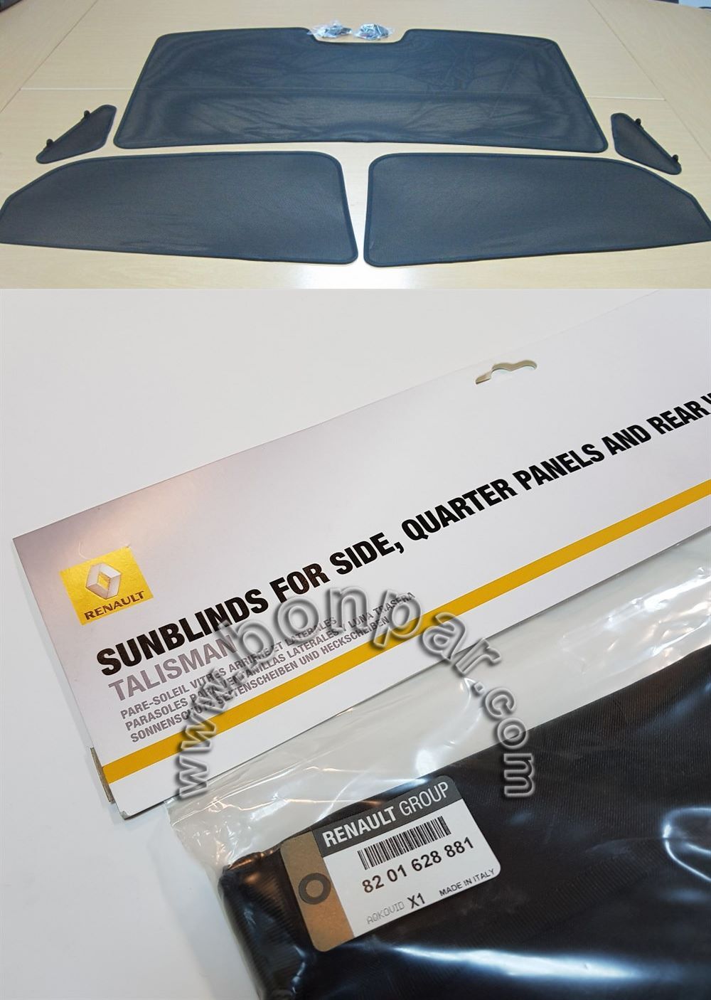 Talisman Arka Cam Makam Perde Takımı 5 Parça 8201628881 Renault Mais