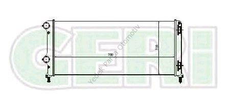 RADYATÖR 0137011AB DOBLO 1.3 JTD 1.9 JTD 1 SIRA ALB SİSTEM