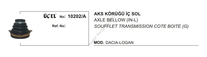 Logan 1 - Sandero 1 Sol İç Aks Körüğü Saçlı 392414459R 7701473830 Üçel