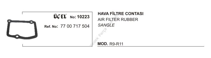 HAVA FİLTRE CONTASI 10223 R9 R11 7700717504