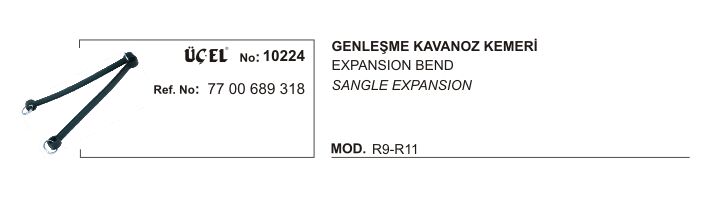 R9 - R11 Yedek Su Deposu Genleşme Kavonozu Kemeri 7700689318 Üçel