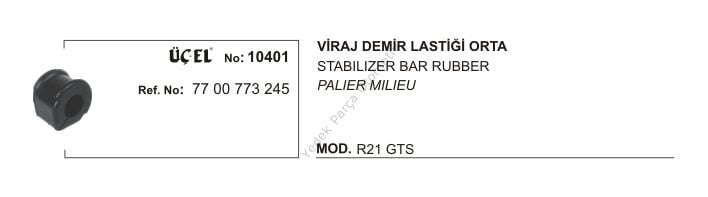 R21 Txe Concorde Viraj Demir Orta Lastiği 7700773245 Üçel