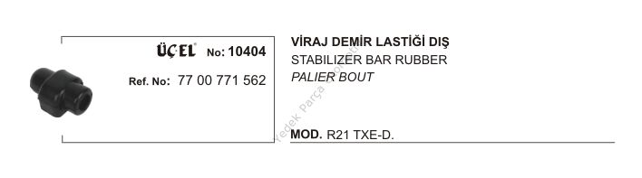 R21 Txe Concorde Viraj Demir Uç Lastiği Lastik 7700771562 Üçel