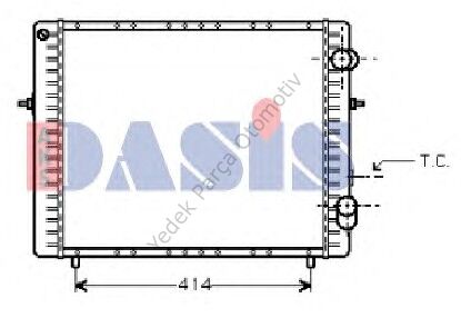 RADYATÖR 0528282PA CLIO 1 1.9 DİZEL