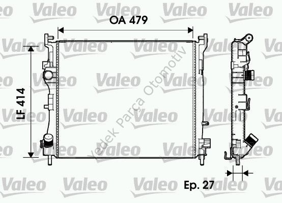 RADYATÖR 0528351AB CLIO-II THALIA 1.5 DCI KLİMALI (732960)
