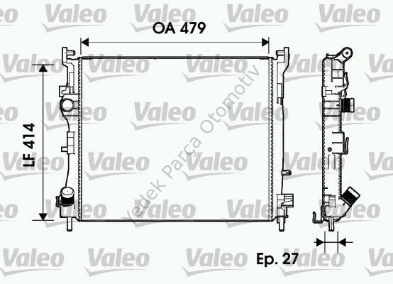 RADYATÖR 0528351AB CLIO-II THALIA 1.5 DCI KLİMALI (732960)